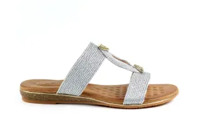 Lunar - Calow Woven Sandal Silver