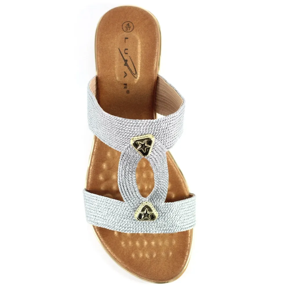 Lunar - Calow Woven Sandal Silver