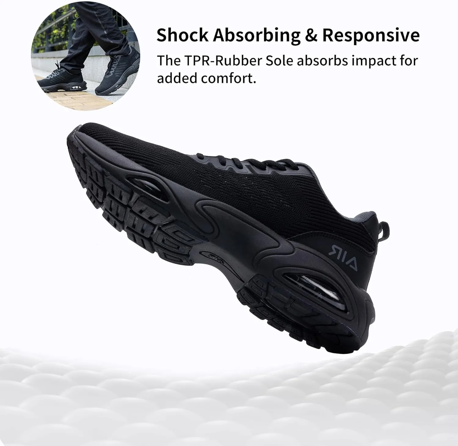 MAFEKE Mens Running Shoes Tennis Athletic Sneakers Gym Comfortable Walking Sport Non Slip Workout Cross Training Shoe Size 7-13