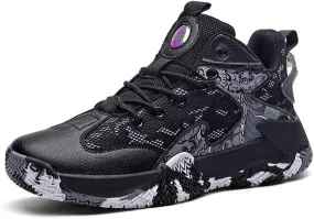 Mens Basketball Shoes Lightweight Non-Slip Breathable Sneakers Outdoor Fashion Training Shoes for Running Walking
