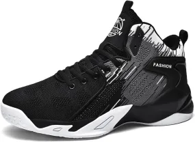Men's High Top Basketball Shoes Fashion Running Sneakers Non Slip Training Lace Up Athletic Shoes Outdoor Sports Shoes for Men