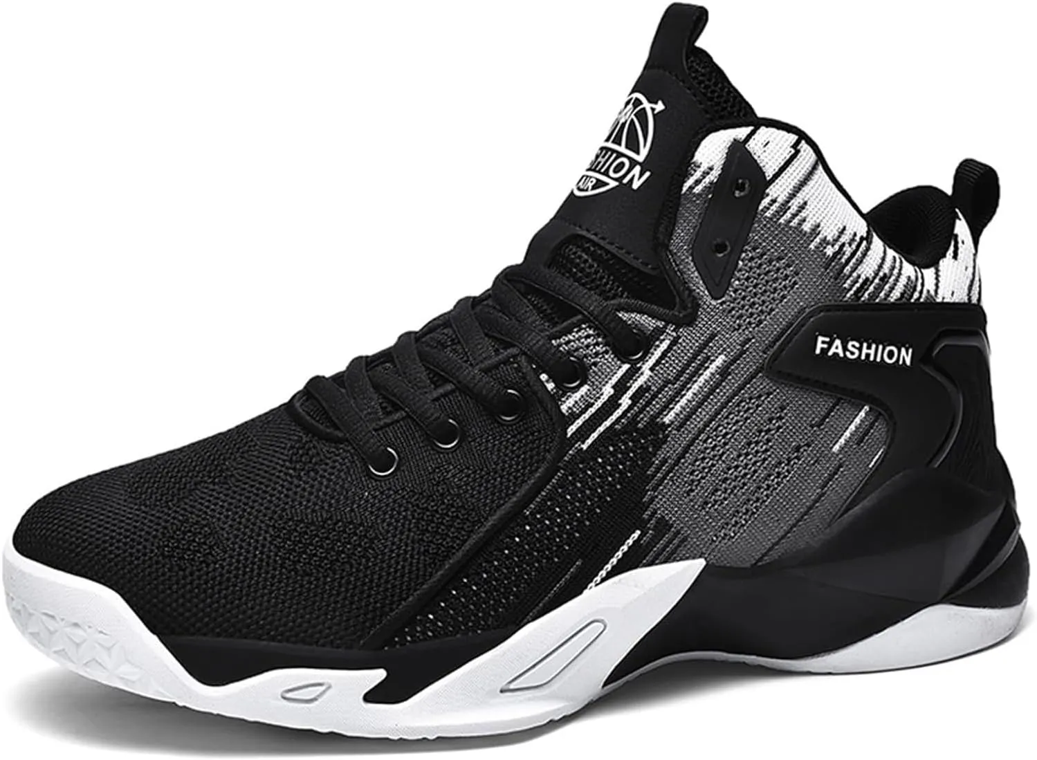 Men's High Top Basketball Shoes Fashion Running Sneakers Non Slip Training Lace Up Athletic Shoes Outdoor Sports Shoes for Men