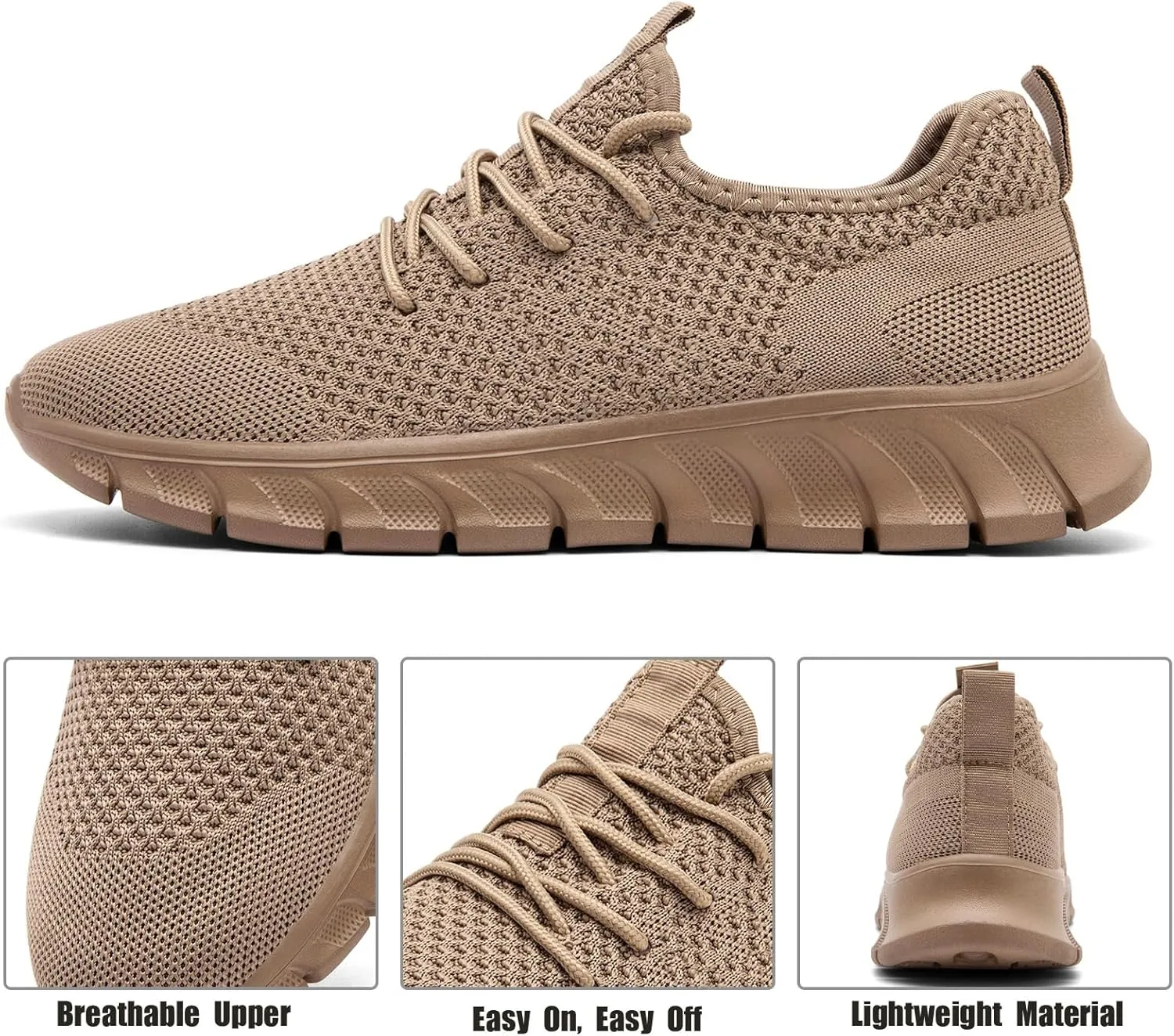 Mens Running Shoes Slip On Tennis Walking Sneakers Workout Athletic Lightweight Casual Sport Shoes