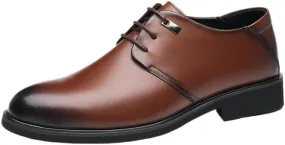 Men's Vintage Spike Dress Loafers Slip On Fashion Shoes Men's Classic Lace-up Formal Oxfords