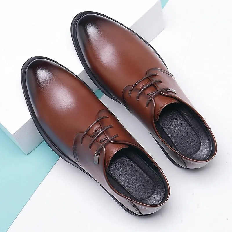 Men's Vintage Spike Dress Loafers Slip On Fashion Shoes Men's Classic Lace-up Formal Oxfords