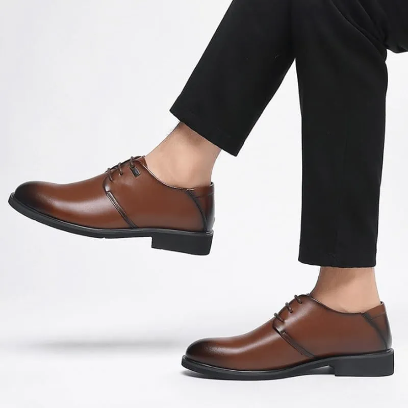 Men's Vintage Spike Dress Loafers Slip On Fashion Shoes Men's Classic Lace-up Formal Oxfords