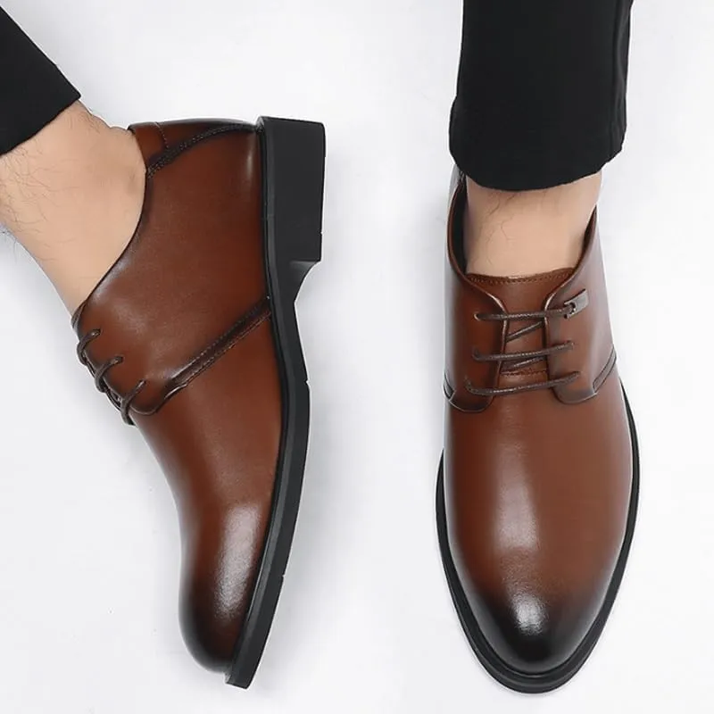 Men's Vintage Spike Dress Loafers Slip On Fashion Shoes Men's Classic Lace-up Formal Oxfords