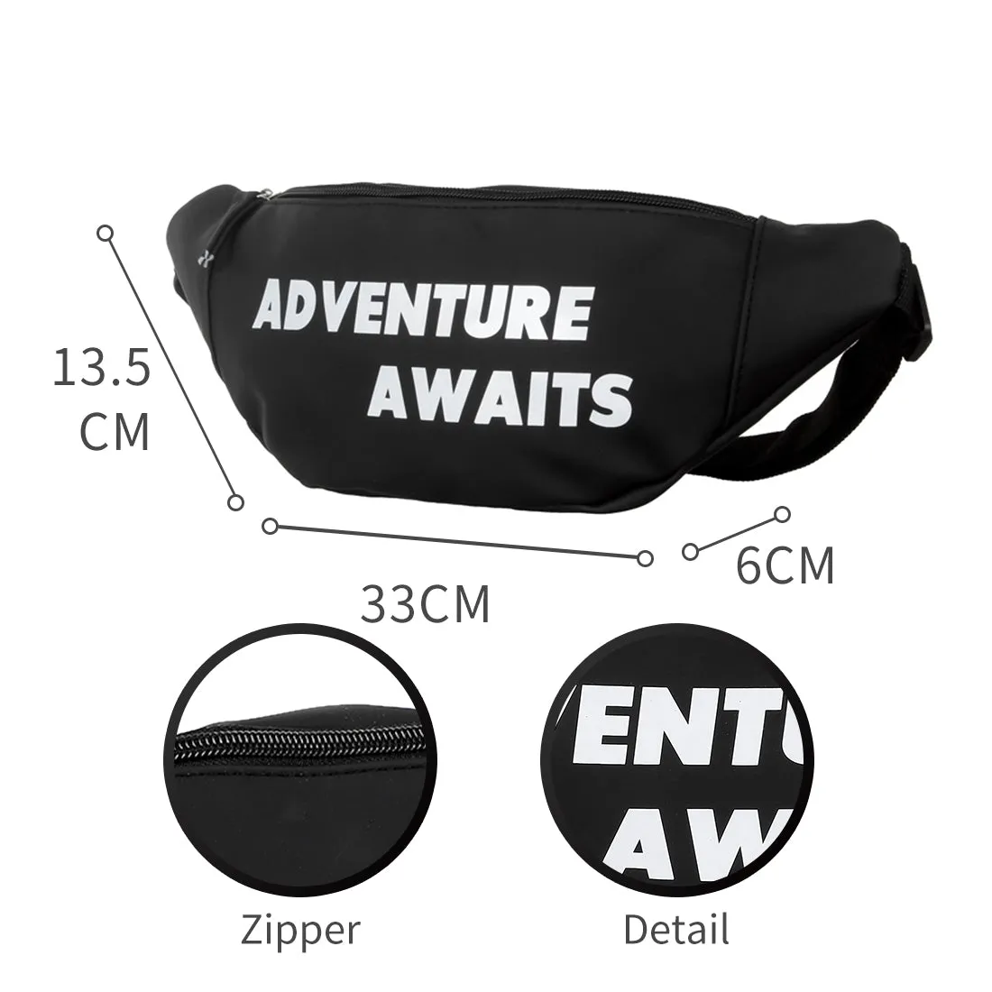MINISO Waist Bag New(Black)