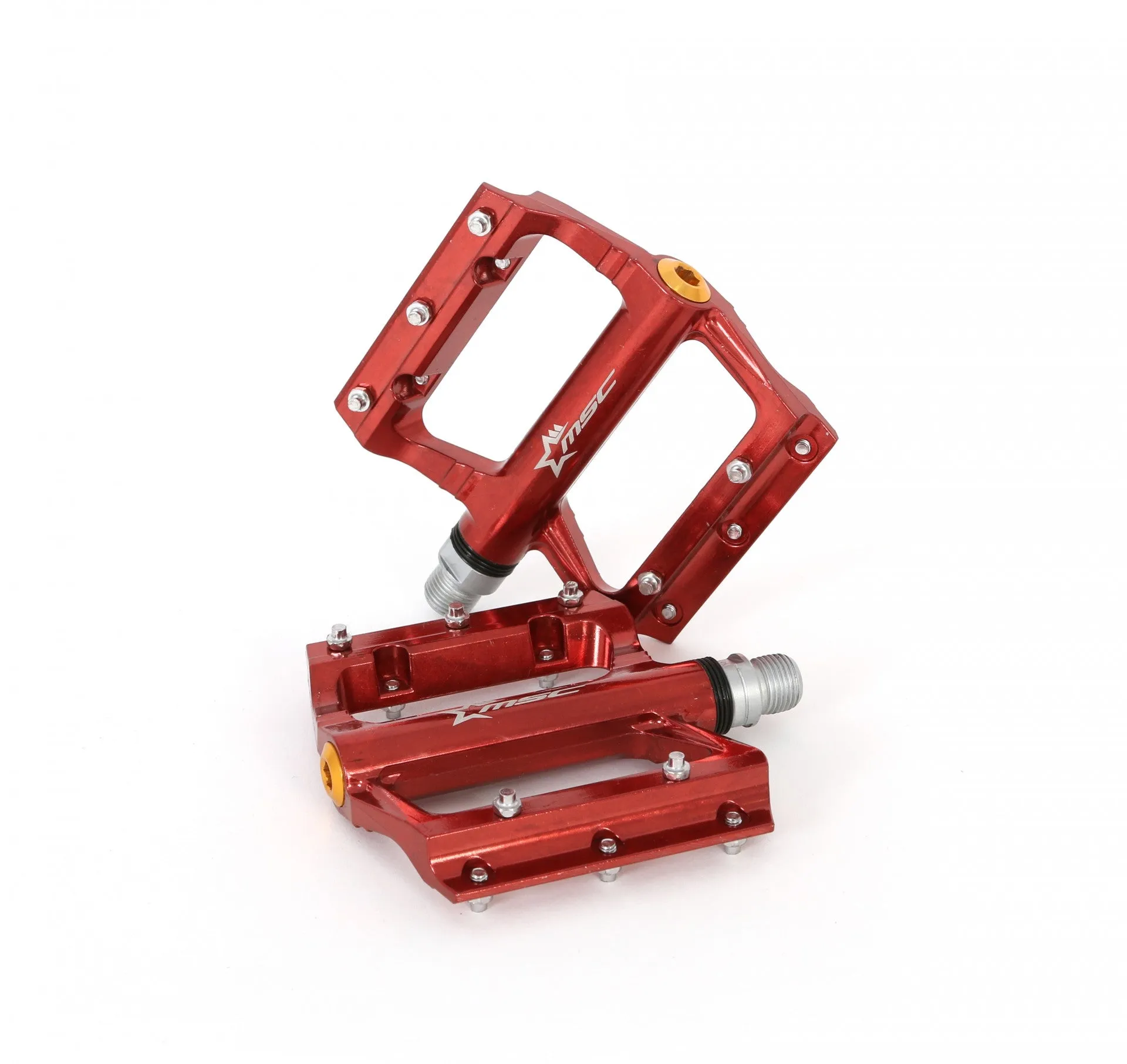 MSC Aluminium Flat Pedals Crmo Axle