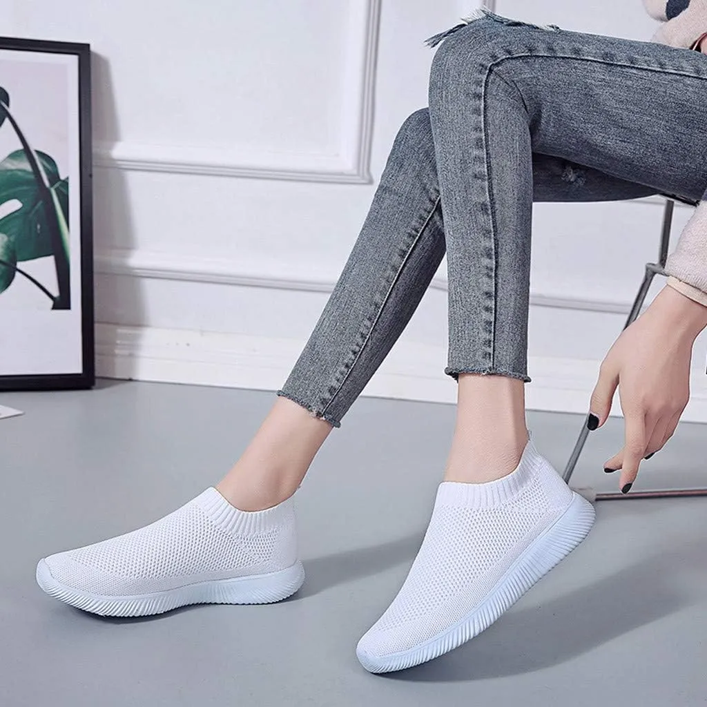 Orthopedic Casual Walking Shoes for Women Slip On Sneakers with Arch Support Comfortable Loafers Plantar Fasciitis Relief Foot Pain Diabetic