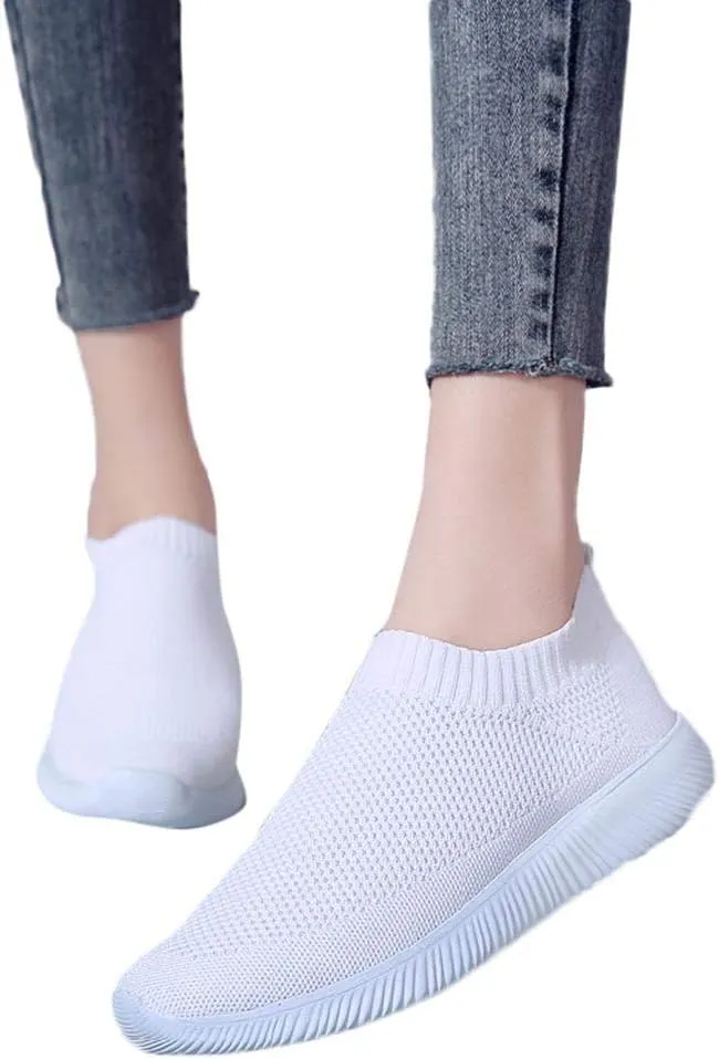 Orthopedic Casual Walking Shoes for Women Slip On Sneakers with Arch Support Comfortable Loafers Plantar Fasciitis Relief Foot Pain Diabetic