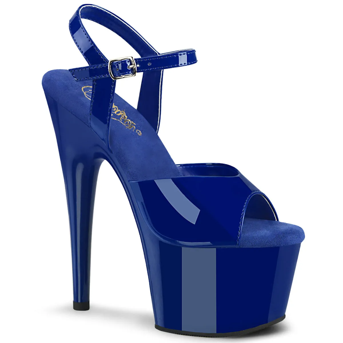 Pleaser Adore-709 Platform Ankle Strap Sandal In 10 Colors