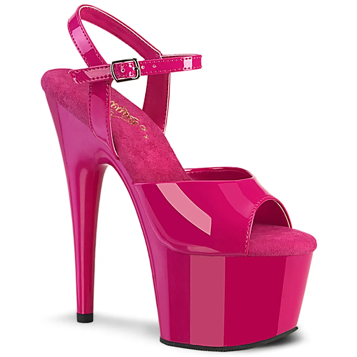 Pleaser Adore-709 Platform Ankle Strap Sandal In 10 Colors