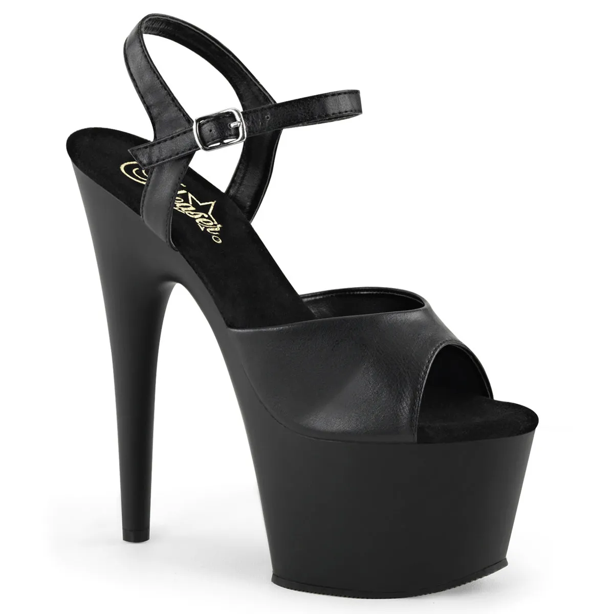 Pleaser Adore-709 Platform Ankle Strap Sandal In 10 Colors