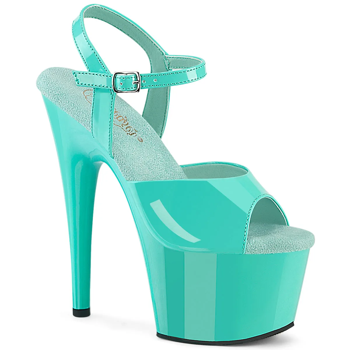 Pleaser Adore-709 Platform Ankle Strap Sandal In 10 Colors