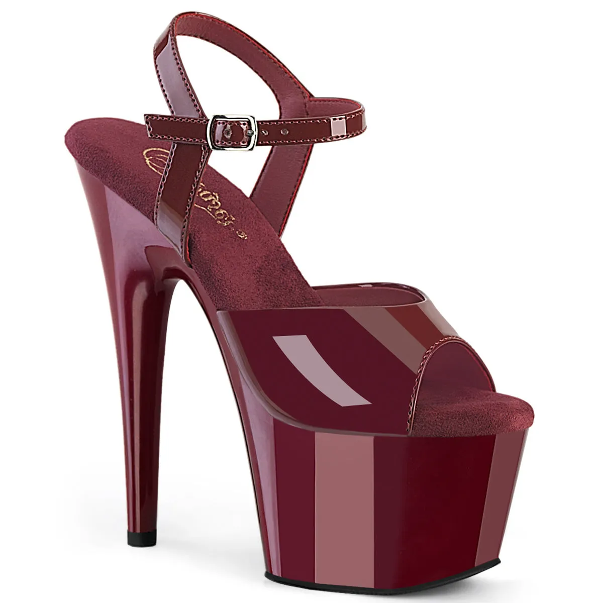 Pleaser Adore-709 Platform Ankle Strap Sandal In 10 Colors