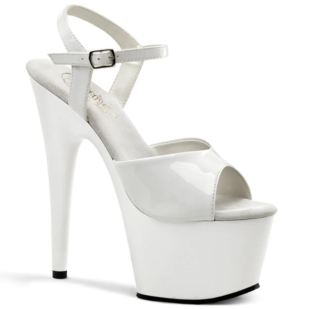Pleaser Adore-709 Platform Ankle Strap Sandal In 10 Colors