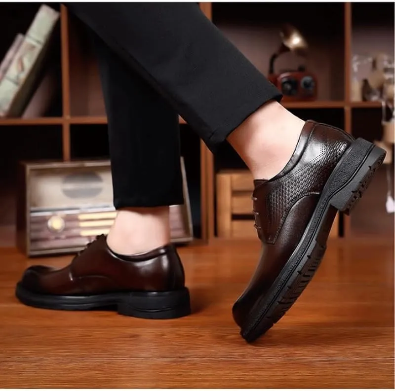 Premium Comfort Oxford Dress Shoes for Men - Ideal for Extended Office Wear & Ceremonial Events