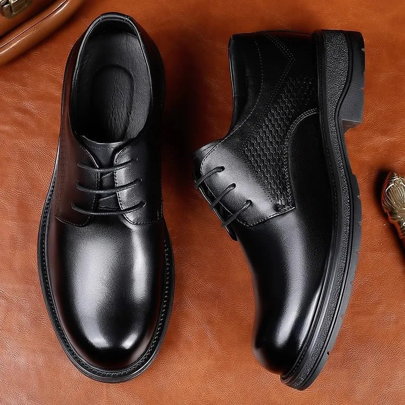 Premium Comfort Oxford Dress Shoes for Men - Ideal for Extended Office Wear & Ceremonial Events
