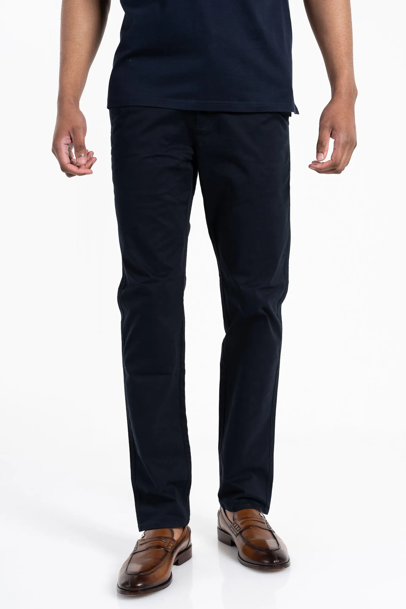 Pringle Navy Tailored Fit Chinos