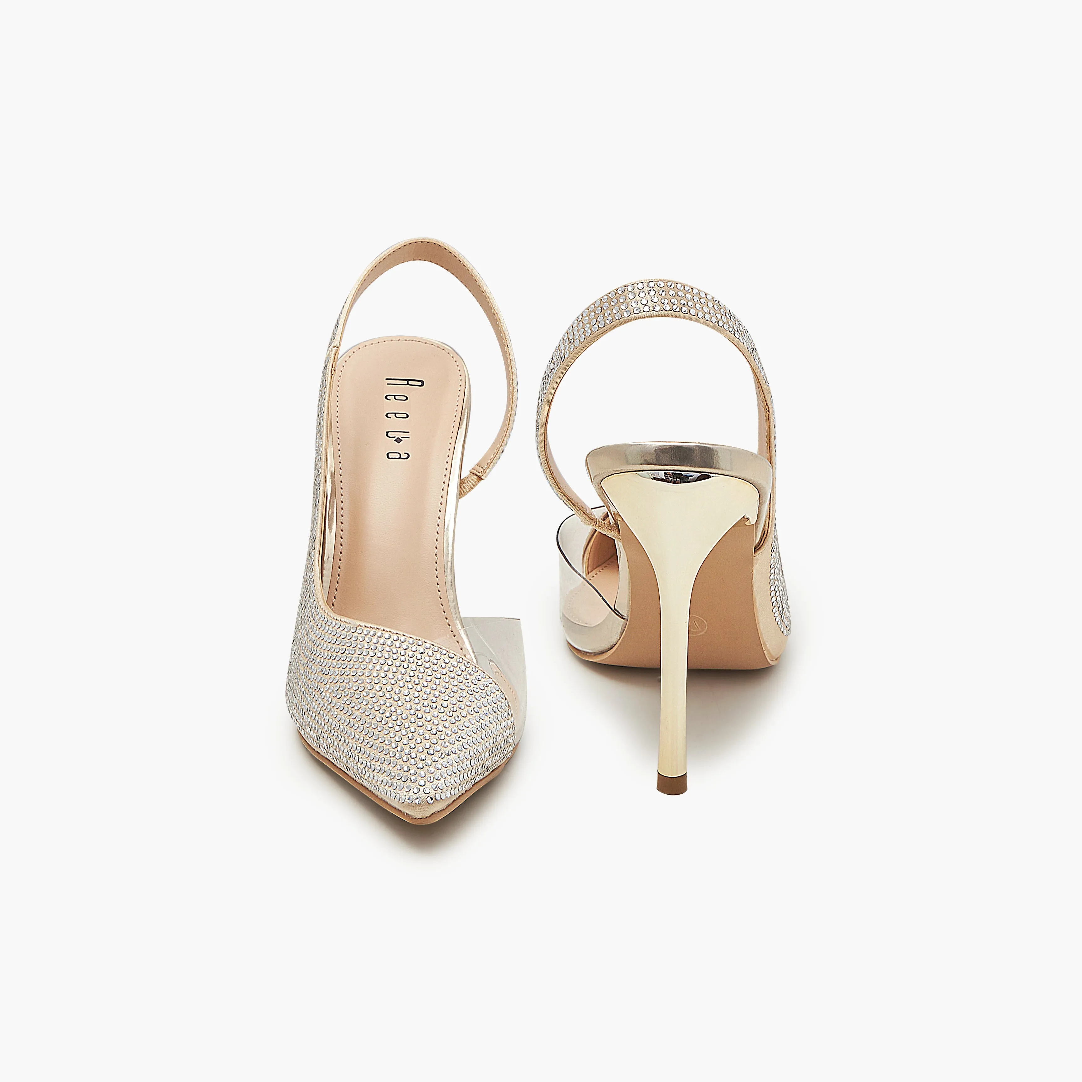 Rhinestone Embellished High Heels
