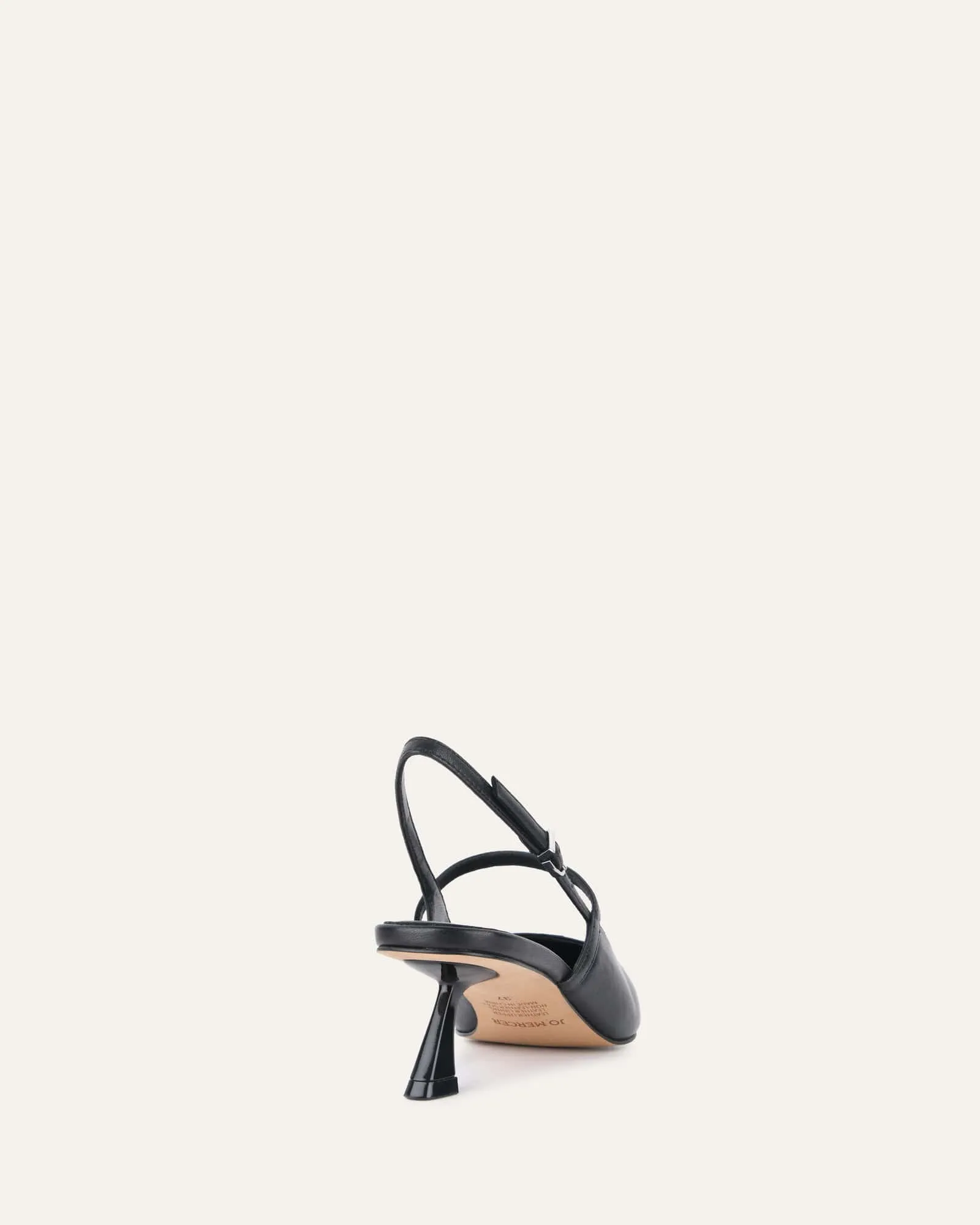 UPTON LOW HEELS BLACK LEATHER