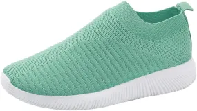 Walking Shoes Women Casual Sock Sneakers Comfy Breathable Slip on Sneakers Lightweight Casual Sports Work Shoes