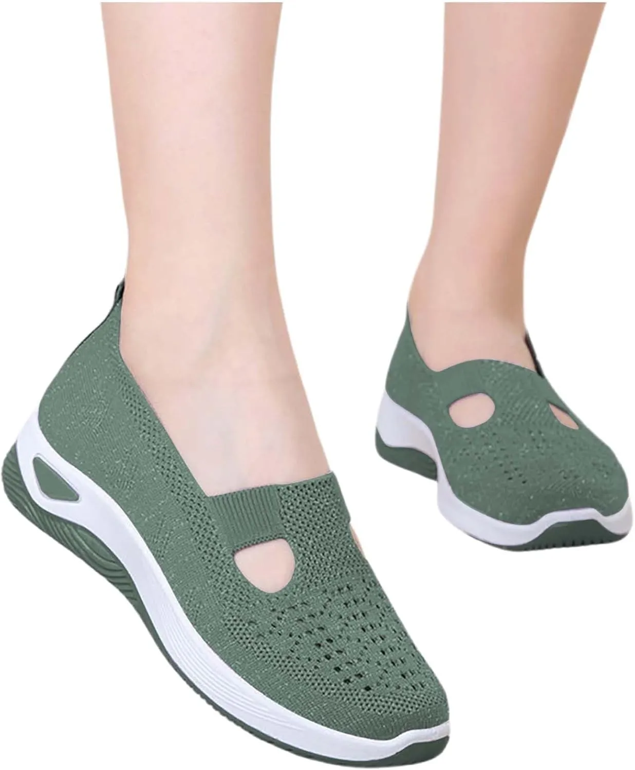 Women Walking Shoes Sock Sneakers Slip-On Breath Womens Running Shoes Winter Brown Casual Shoes White Platform Sneakers Tennis Shoe White Loafers
