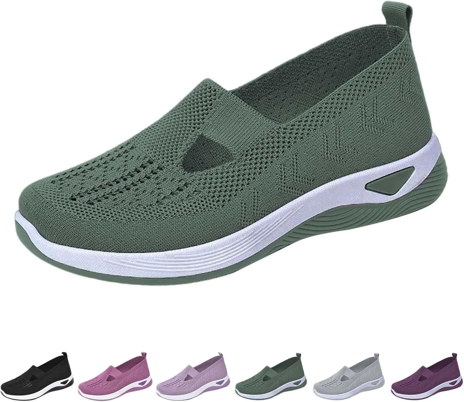 Women Walking Shoes Sock Sneakers Slip-On Breath Womens Running Shoes Winter Brown Casual Shoes White Platform Sneakers Tennis Shoe White Loafers
