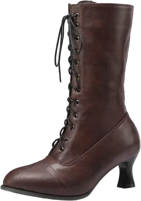 Womens Chelsea Boots Mid Calf Low Kitten Heel Suede Pointed Toe Stretch Fall Fashion Dressy Booties Knee High Western Chunky