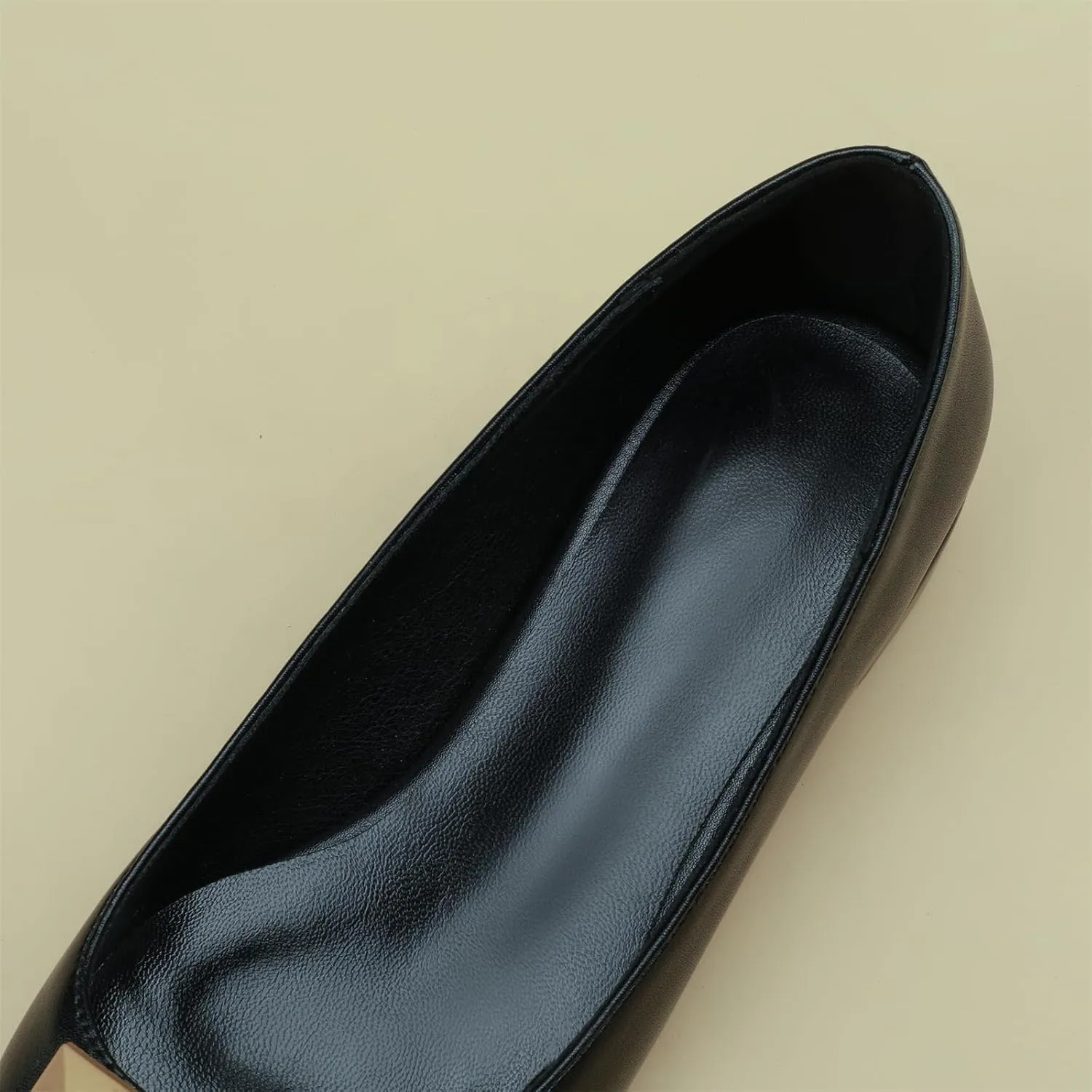 Women's Retro Cap Pointed Closed Toe Pump Slip-On Chunky Low Two Toned Block Heel Metallic Classic Work Office Church Casual Comfort Dress Shoes Business Party Daily Wear Flats
