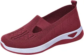 Women's Woven Orthopedic Breathable Soft Shoes Tennis Shoes Men Winter Casual Dress Shoes Women's Fashion Sneakers Brown Tennis Shoe Trainers Shoe